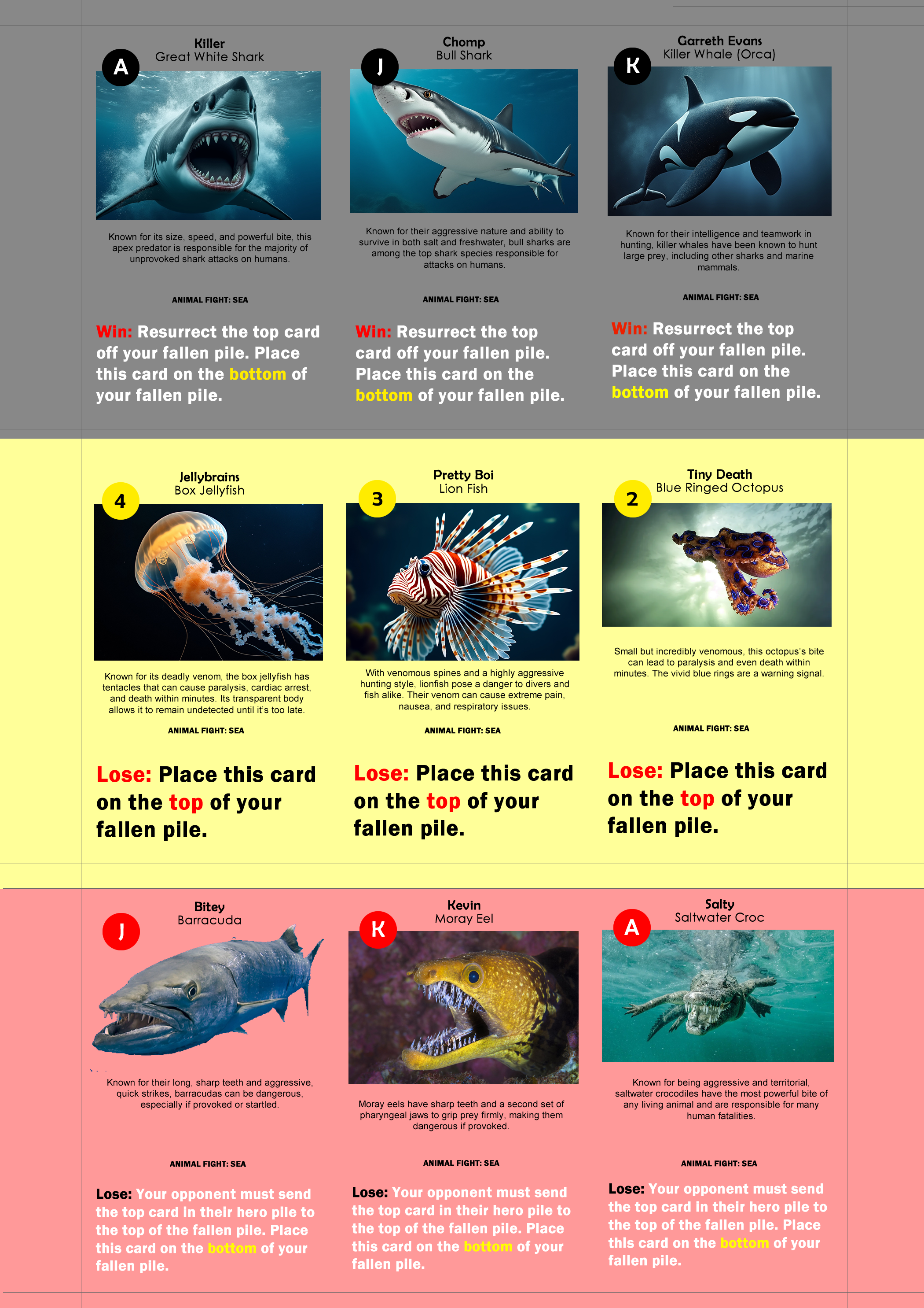 Animal Fight Sea deck preview
