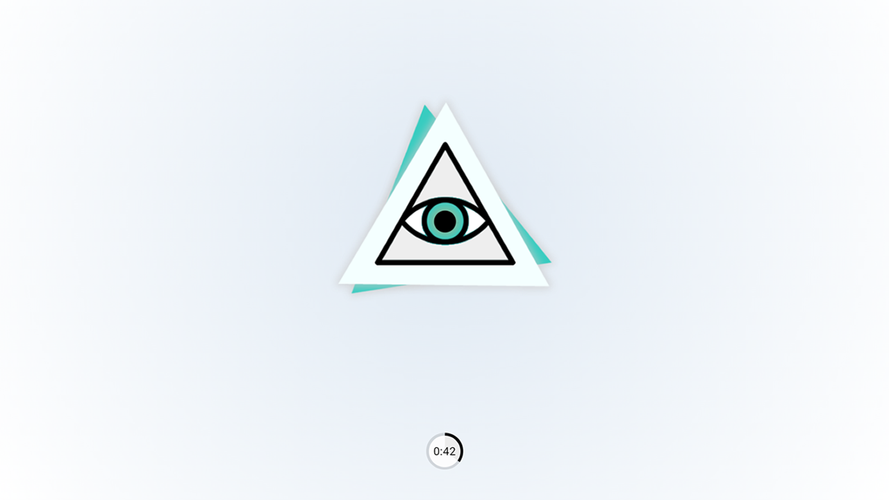 Desktop Meditator active meditation screen with a calm focal symbol